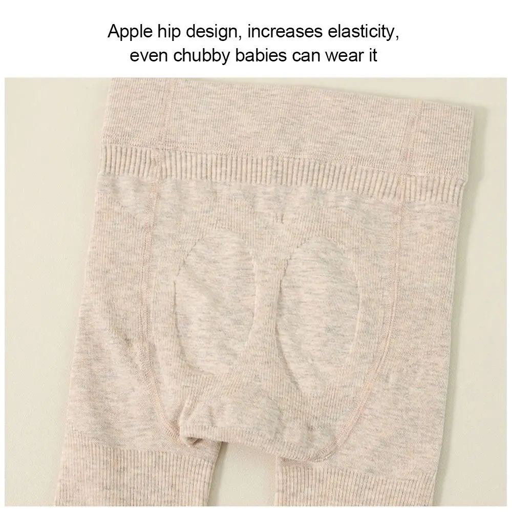 Fashion Stretchy Girls Ribbed Leggings Soft Autumn and Winter Footless Tights Warm Comfort Infant Long Pants for 1-4 Years Girls
