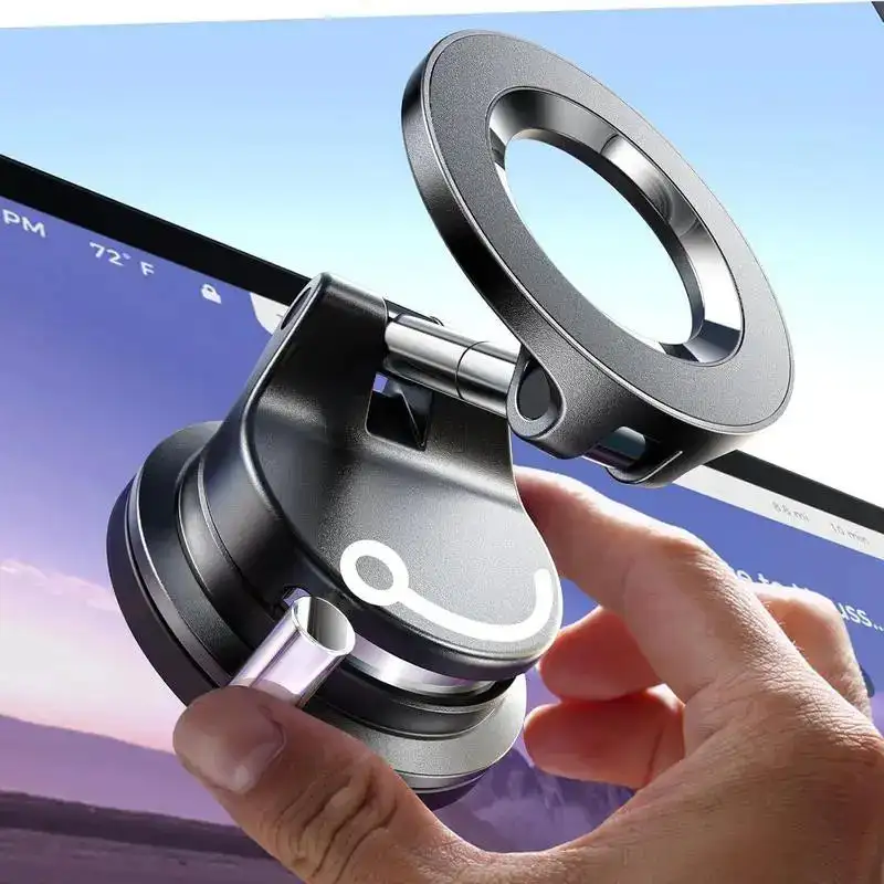 

2025 Upgraded Vacuum Magnetic Car Phone Holder 360° Reinforced 89LBS Ultra Suction Cup Phone Mount for MagSafe Cell Phone