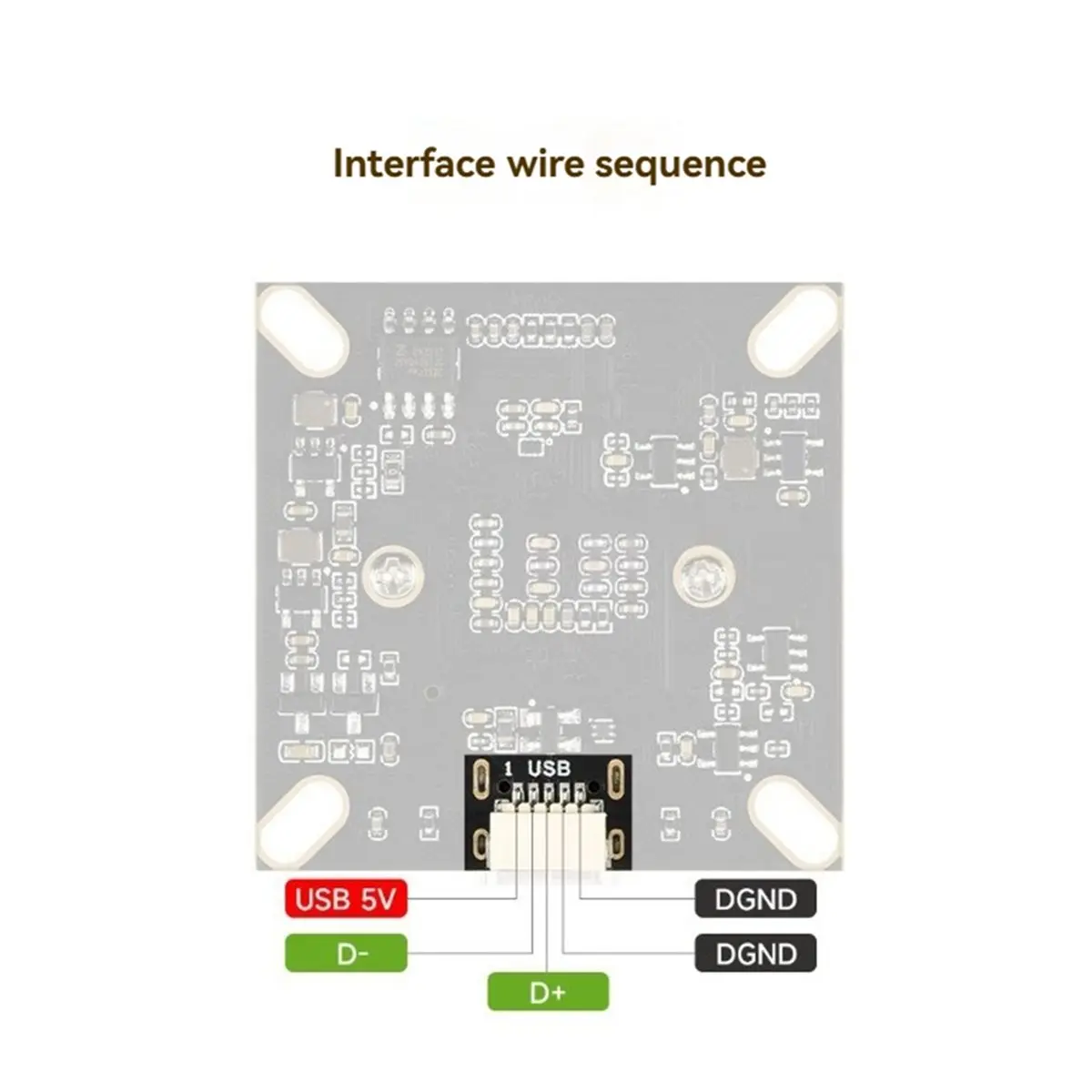 A40I IMX415 8MP USB Camera Module 3840x2160 95.5° D-FOV Distortion-Free Lens with Dual Microphone USB2.0 Type-C