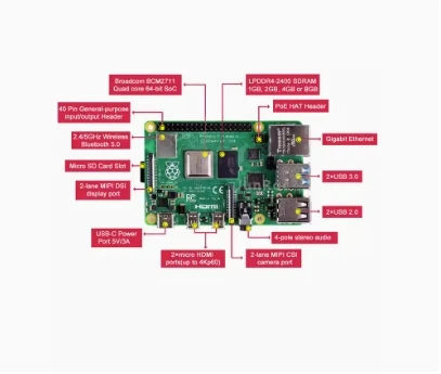 Raspberry PI 4B Education Development Board - built-in Bluetooth, a good helper for learning programming, suitable for teaching