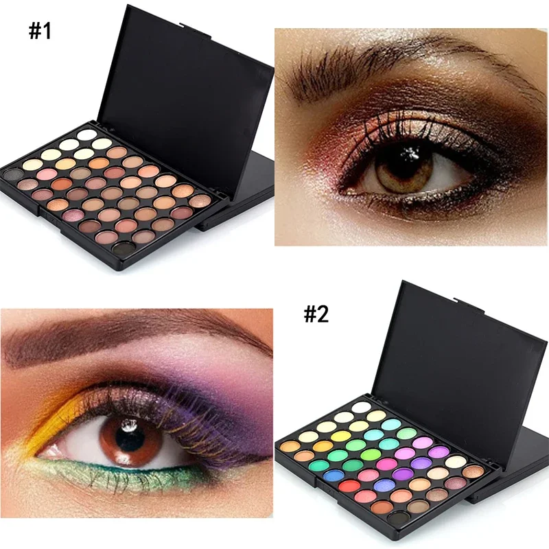 40 Colors Gliltter Eyeshadow Palette Matte Eye Shadow Pallete Shimmer Shine Nude Make Up Palette Set Kit Cosmetic Women