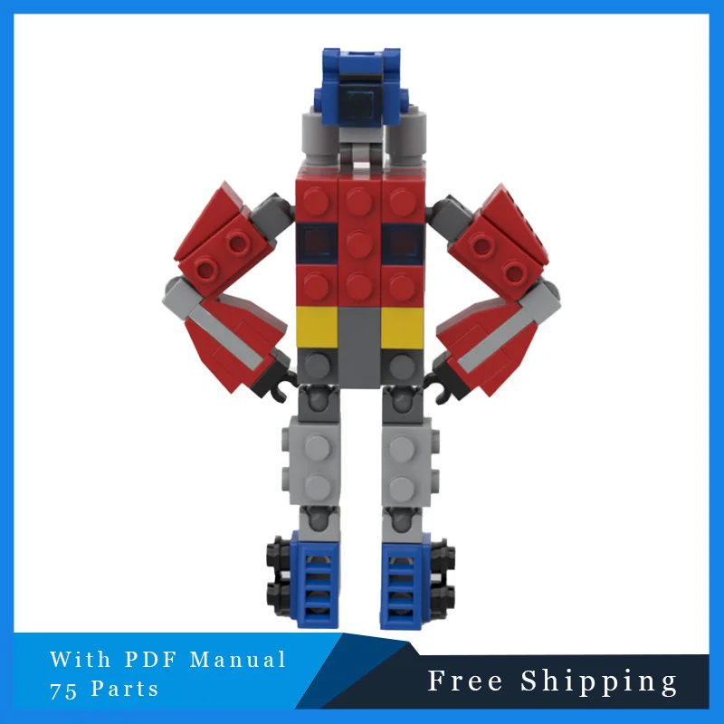 

75 деталей MOC, креативный экшн-робот, набор Brickheadz, мини-бийские дроиды, коллекция моделей, строительные блоки, детские игрушки «сделай сам», подарки на день рождения