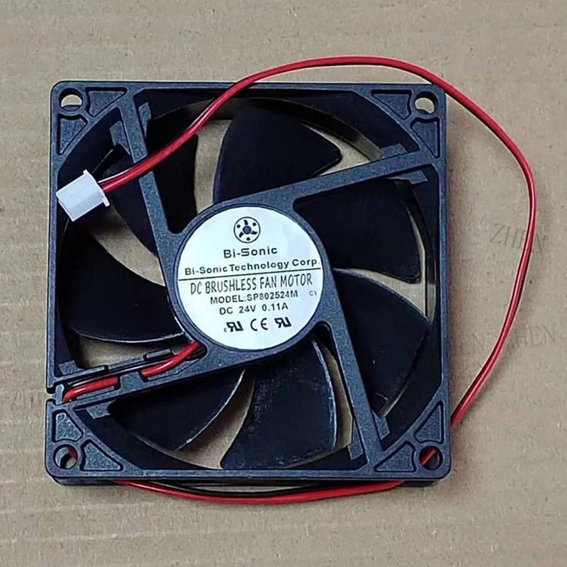 

S New for Bi-Sonic SP802524M DC24V 0.11A 2-Wire Cooling fan#QW