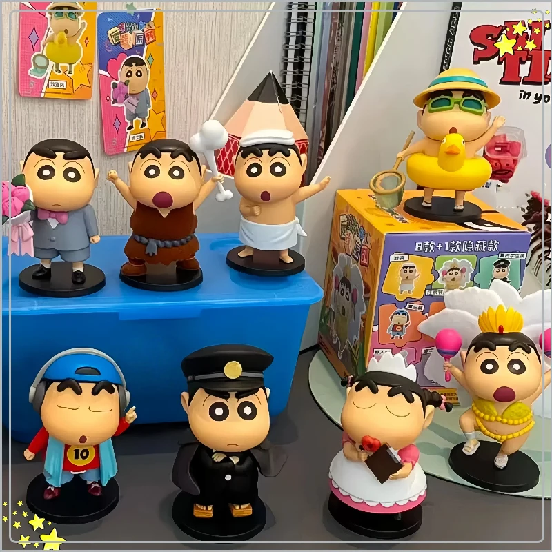 

Shin-Chan Professional Role-Playing Series Blind Box Cute Statue Cartoon Fashion Collection Doll Toy Desktop Car Decoration Gift