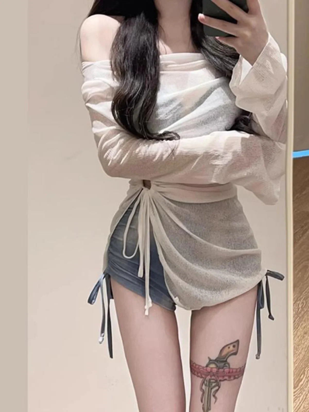 American Sle Tie Dye Bikini Cover up Tee Piece Set Women's Swimwear Spor Separate Swimsuit Vaion Feel Good Fit