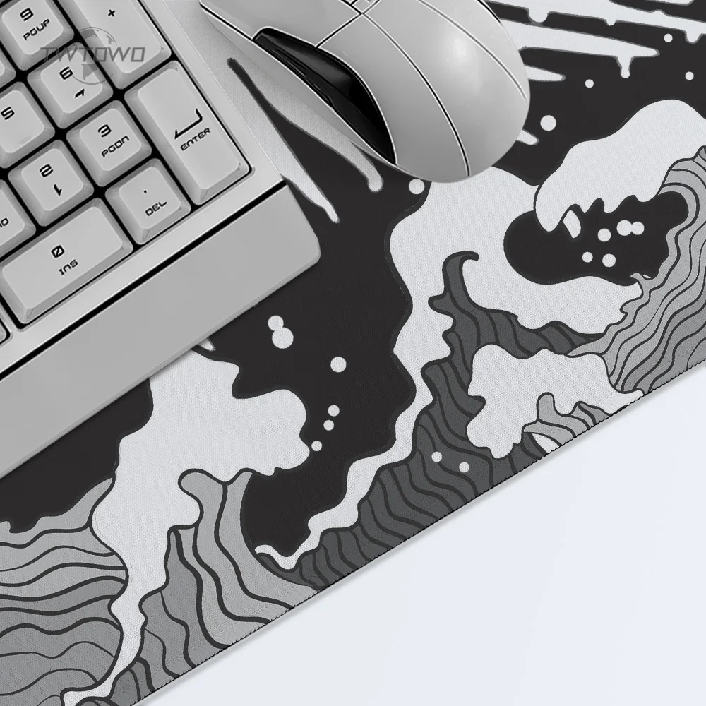 Muismat Gamer Japanse Wave Xl Mousepad Xxxl Playmat Keyboard Pad Office Natuurlijk Rubber Computer Desktop Muismat Muizen Pad Pad