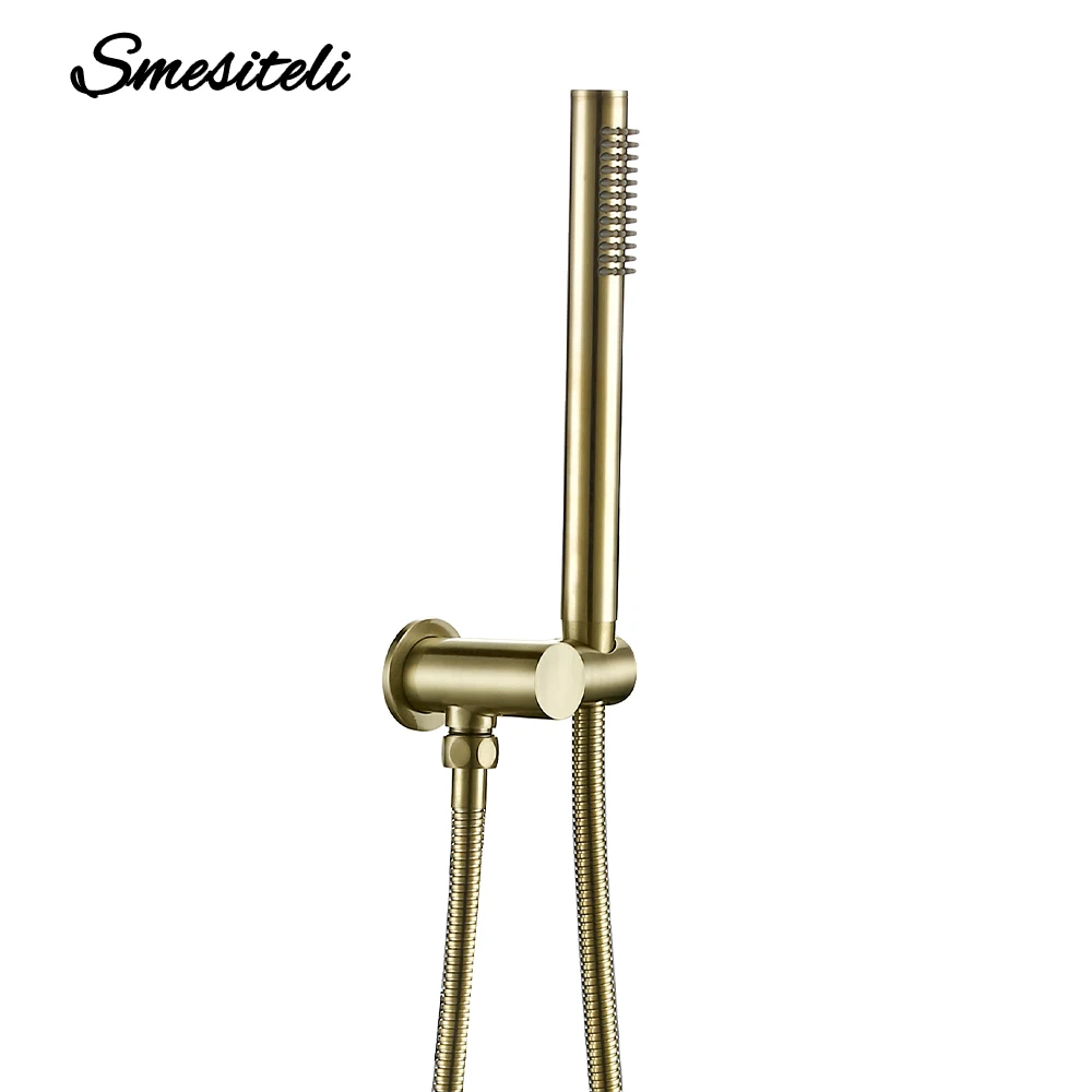 Smesiteli Brass Antique Green Wall-Mounted With Spout Shower Seat Tap Replacement Bathroom Faucet