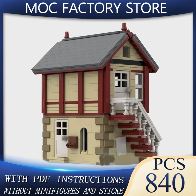 

Street View Model Moc Building Bricks British Railway Signal Box Accessories Technology Blocks Gifts Christmas Toys DIY Assembly