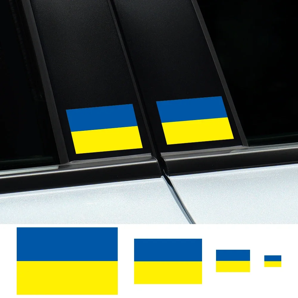 

3 шт., наклейки на автомобиль, украинский флаг, ПВХ Виниловые наклейки, украшения, аксессуары для Renualt Duster Toyota Prado RAV4 Chery Hyundai