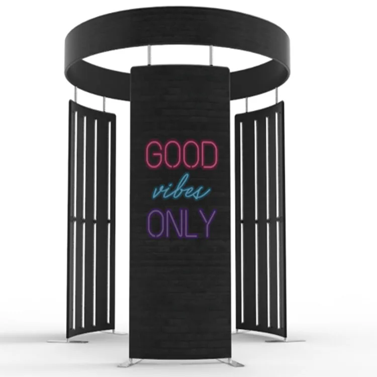 360 Degree Photo Booth with Light Emitting Diode Photo Booth Drop Transport Background