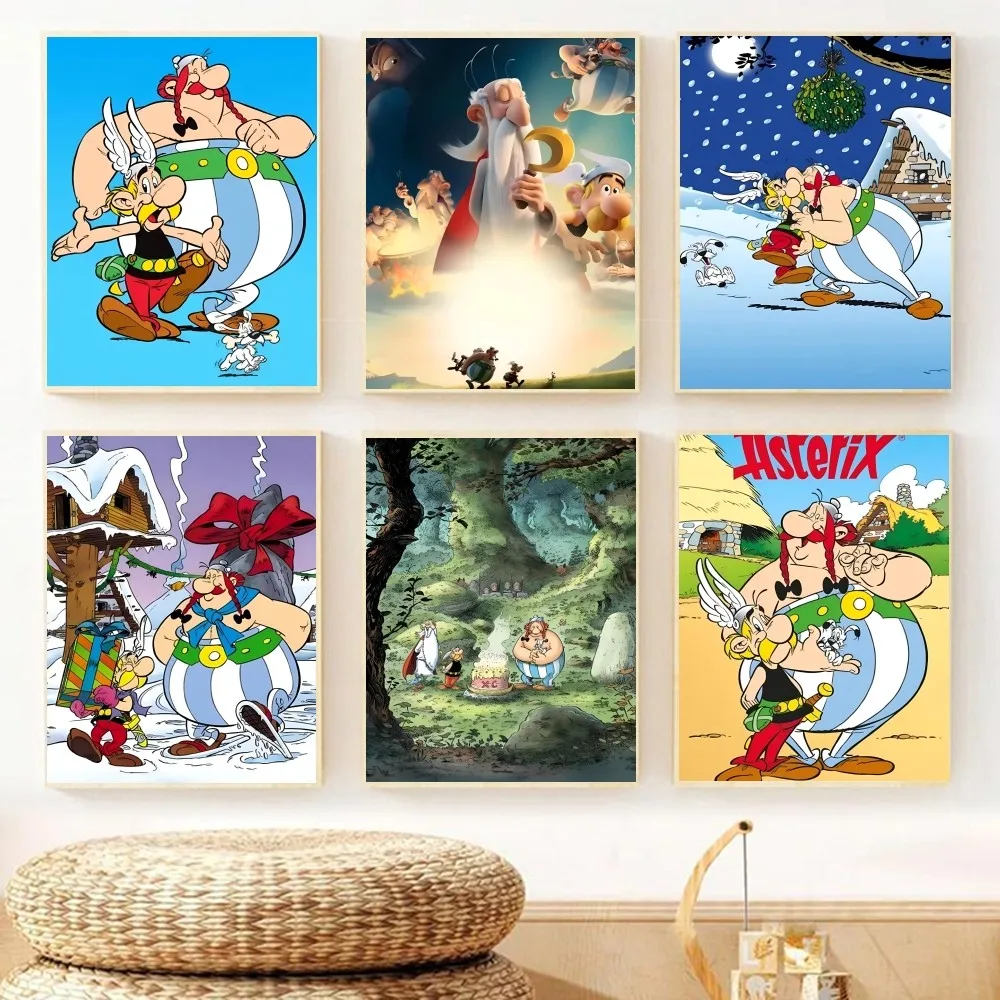 Asterix Et Obelix Manga Poster Paper Print Home Living Room Bedroom Entrance Bar Cafe Art Painting Decoration