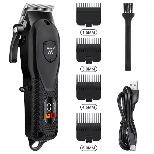 Professional Barber Electric Hair clipper LED display screen UBS charging Trimmer Powerful electric hair clipper trimmer tool - Image 7