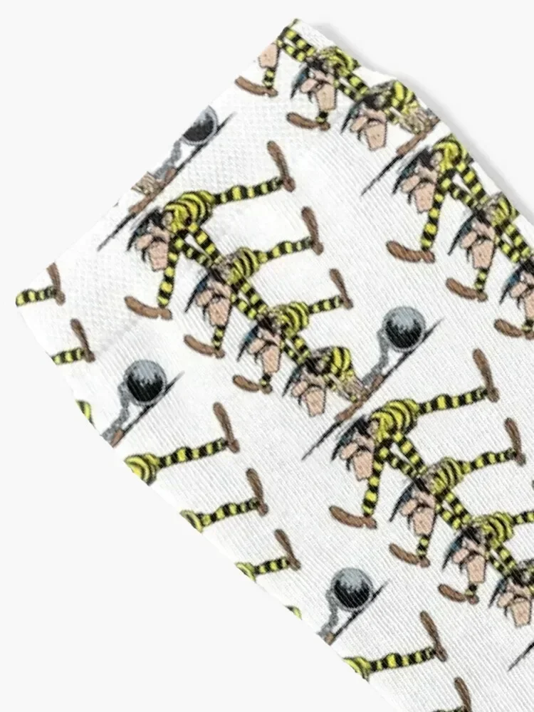 Dalton Brothers Lucky Luke Comics Socks cotton floral short Sports Socks Male Women's