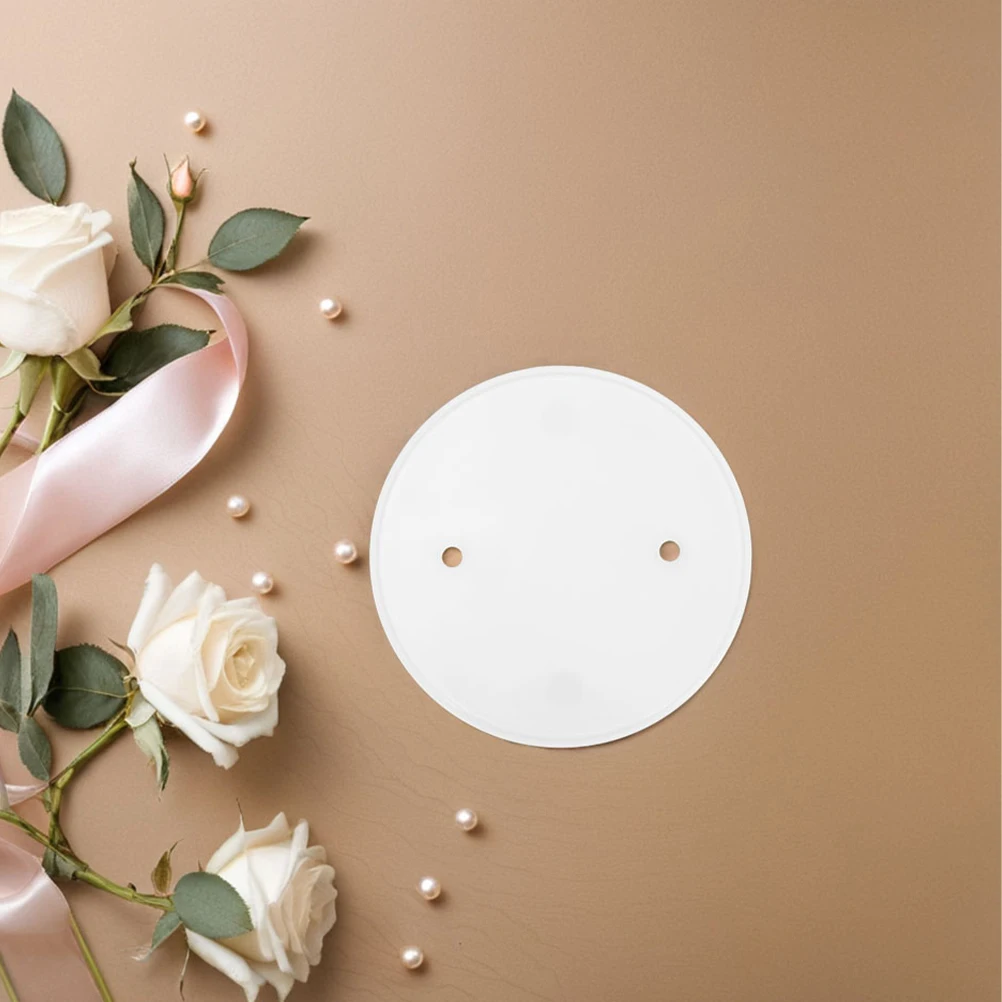 

8 Pcs Ceiling Blank Plate Round PP Cover Electrical Box Outlet Light Electrical Outlet Covers Fixture Office