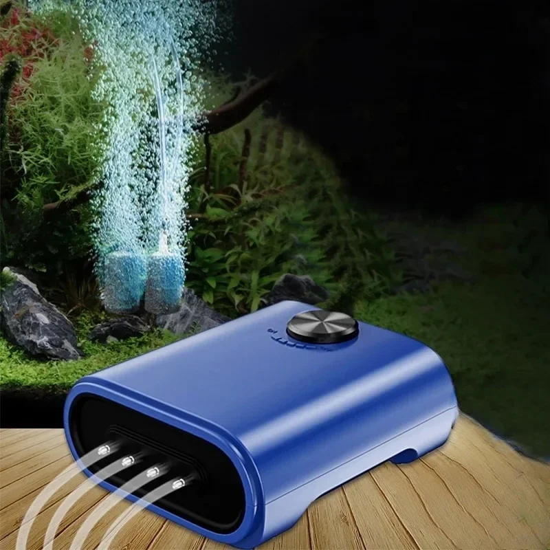 # Silent Aquarium Oxygen Air Pump With Check Fish Tanks Accessories Oxygenator Aquarium Air Compressor Aerator 220-240v