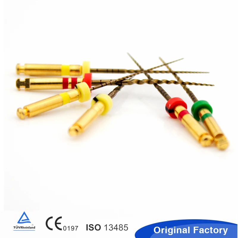 

COXO SC-Pro Dental Root Canal File Set - 5pcs Heat-Activated Rotary Nitinol Files with Thermally Activated Nickel-Titanium Techn