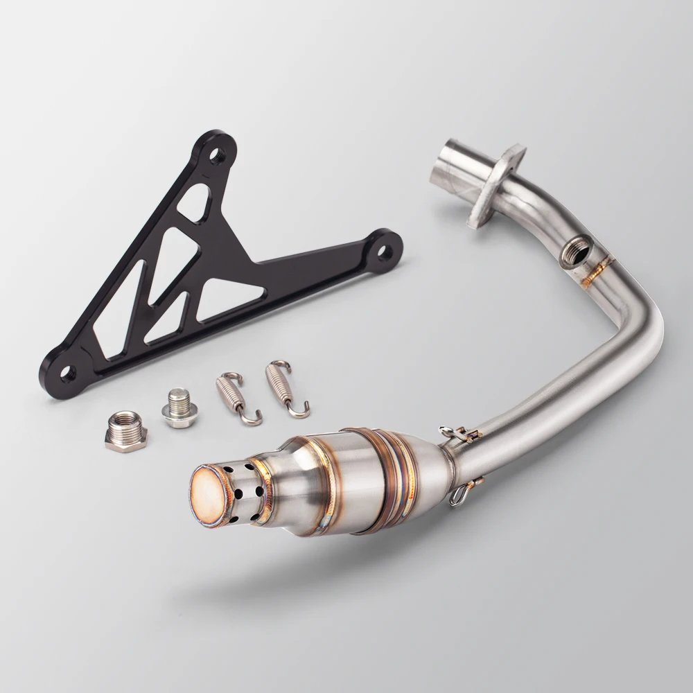 High PerformanceMotorcycle Exhaust Muffler, Half Pipe Link,Modified Pipe Fitting,  Full Exhaust Muffler Style For 150