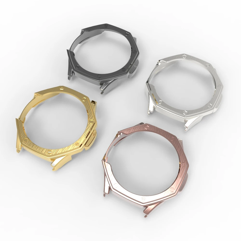 QZYLTD Case+glass Samsung Galaxy Watch Case 4 or 6 Classic 42mm 46mm 43mm 47mm Cover protective shell
