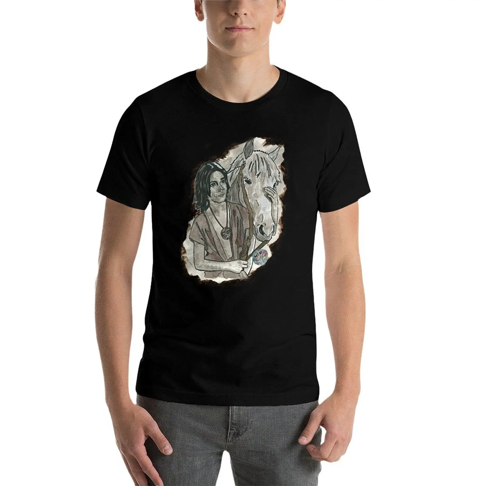 

Atreyu and Artax, Neverending Story T-Shirt t shirts for man slim fit man t shirts for men T-Shirt