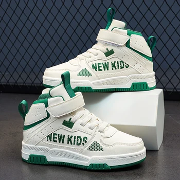 Winter Warme Kinder Turnschuhe Jungen Mädchen Skateboard Schuhe Plüsch High Top Mode Kinder Sport Tennis Walking Casual Warme Schuhe