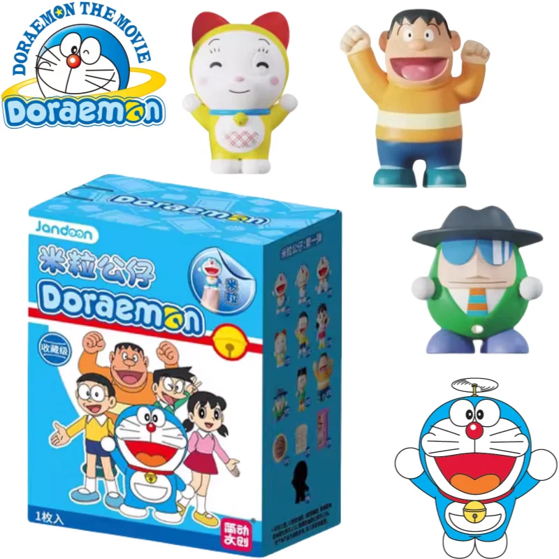 Figura de muñeca Doraemon, caja ciega sorpresa, periféricos de anime diy creativos de alto valor, adornos de escritorio para coche, juguetes, regalos