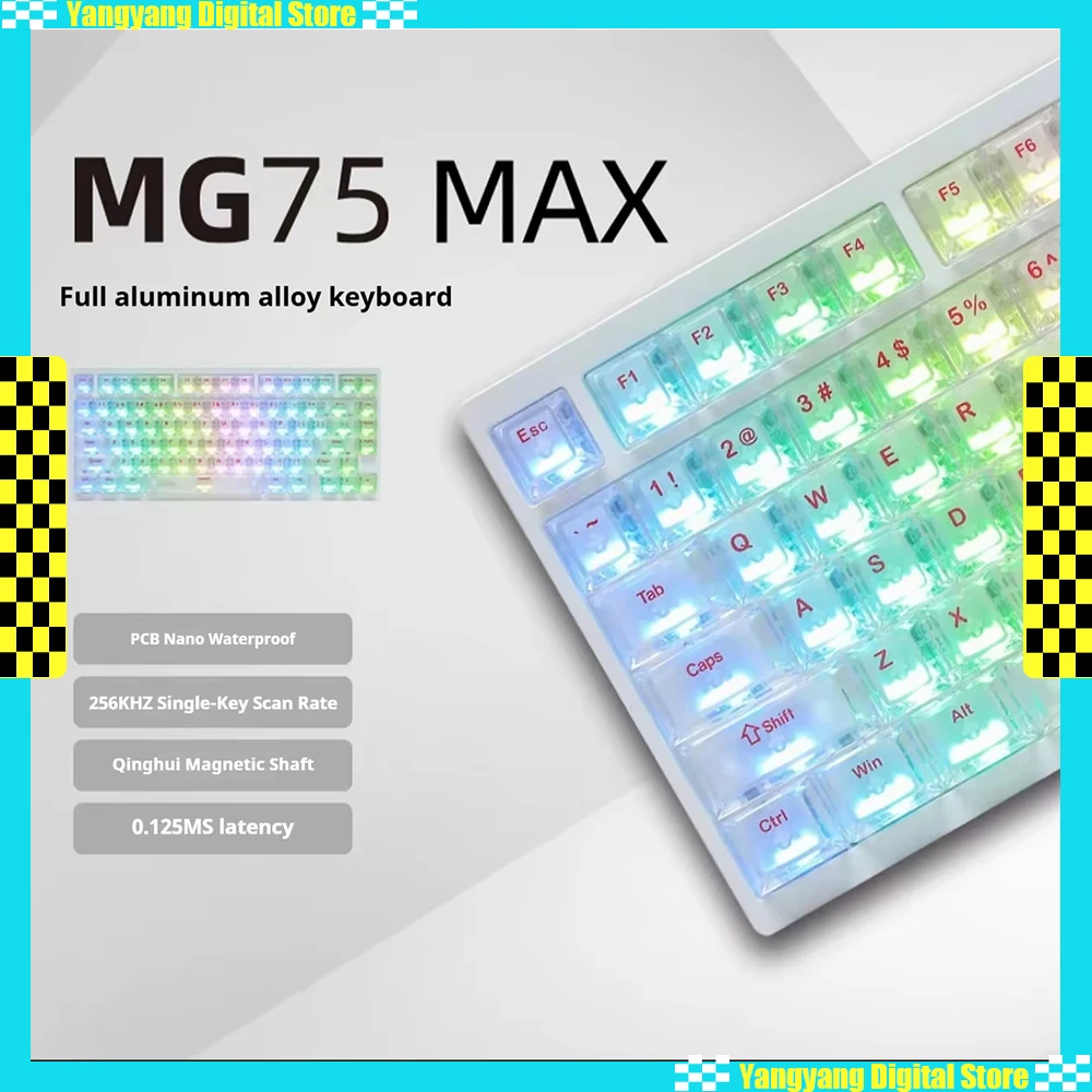

Irok MG75 MAX Magnetic Switch Keyboard Wired Aluminium Mechanical Keyboard 8kHz RT0.001mm Gaming Keyboards PC Accessories Gifts