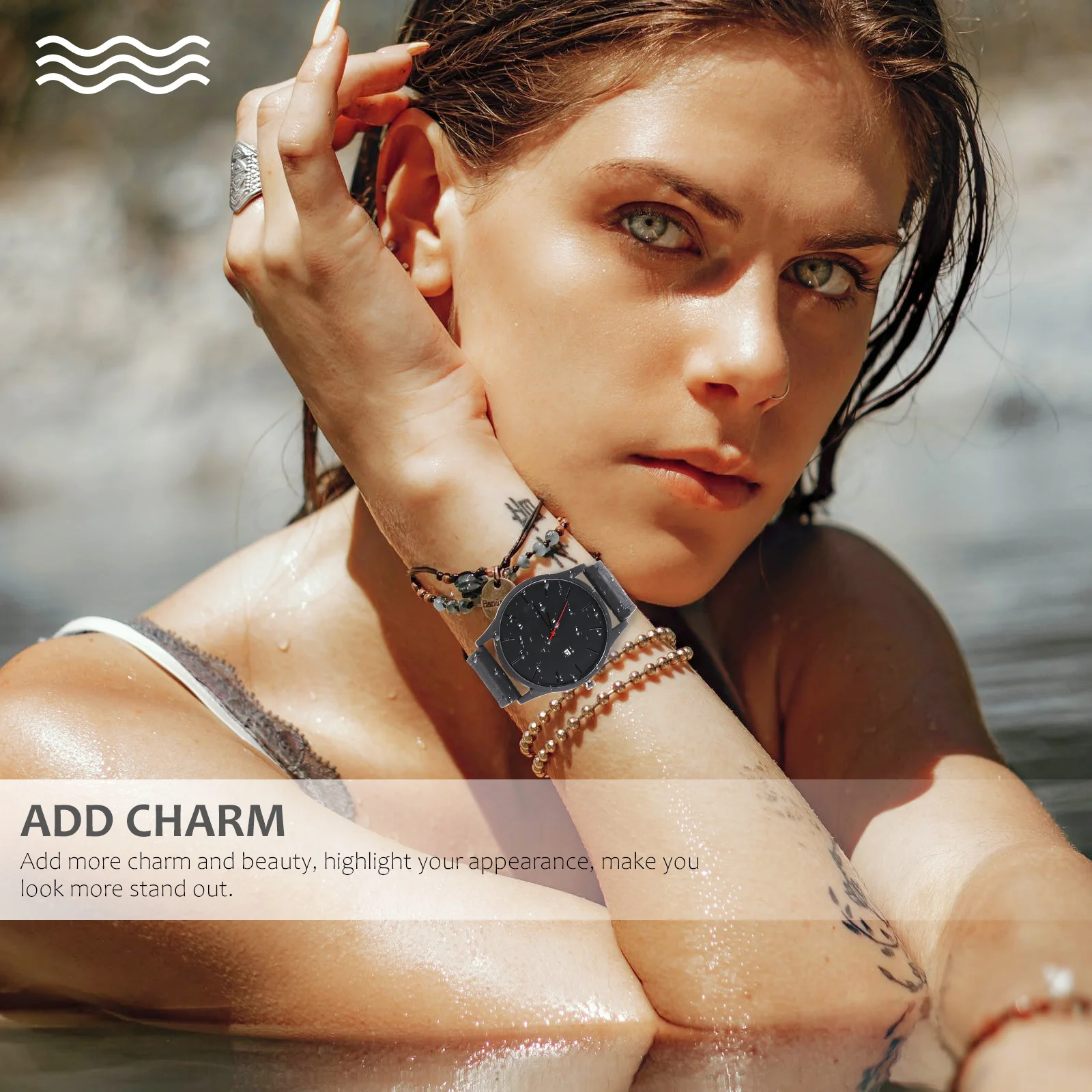 

Quartz Wrist Watch Stainless Steel Glass Band Vintage Fashion Timepiece For Men Women With Calendar Accurate Movement