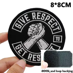 Patches mit Rückenhaken für Kleidung, Nähetikett, Punkbiker, Band, Rock, Embleme, Applika bestickt 8 Hauptverkauf Motard Stickerei - №8