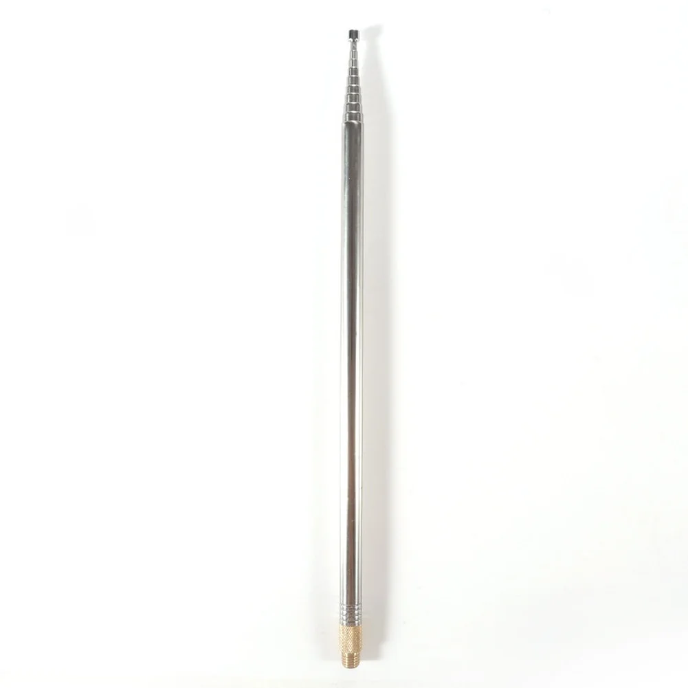 For jpc-7 Compatible Telescopic For antenna Rod 2.5 Meter Extended Length Silver Metal Build 10 Segment Adjustable Height Design