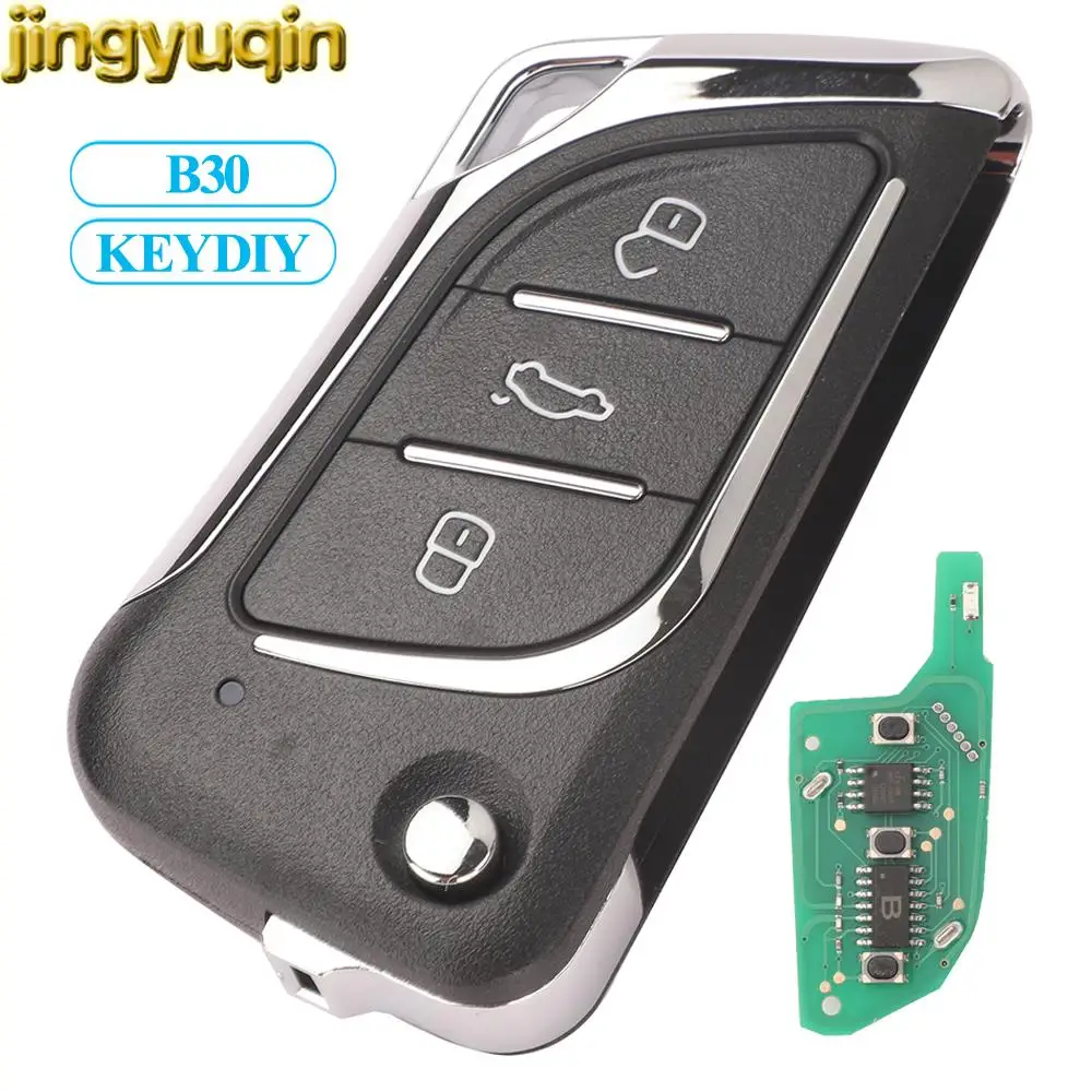 Jingyuqin KD Remote Car Key KEYDIY B30 For KD900/URG200/KD MINI/KD-X2 Master Universal 3 Buttons