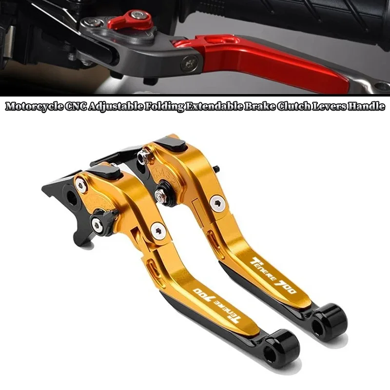 

Motorcycle Accessories Clutch Lever Brake Lever Set Adjustable Folding Handle Levers For YAMAHA Tenere700 TENERE 700 2019-2022