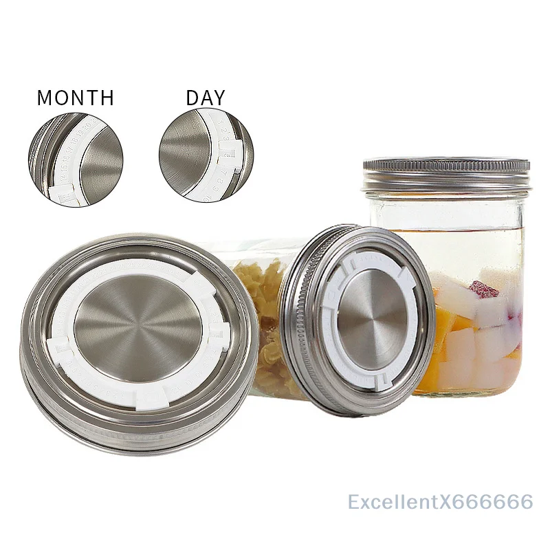 

Preservation Timer Lid for Mason Jar in Stainless Steel