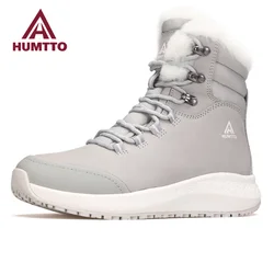 Humtto Outdoor Winters chuhe für Frauen Leder Wanderschuhe Damen wasserdichte Trekking Schneeschuhe Luxus Designer Frau Turnschuhe