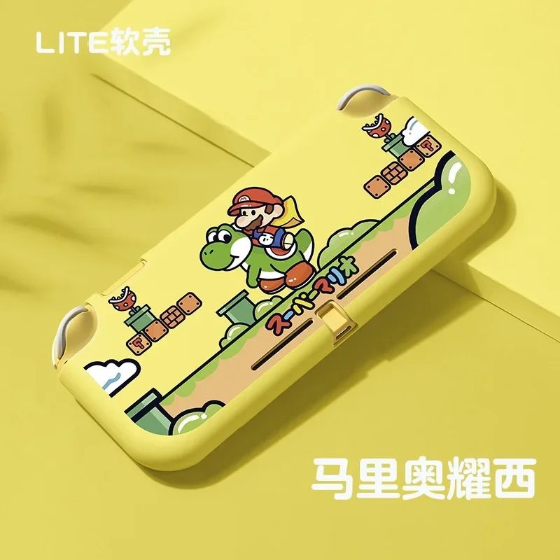 Super Mario Shockproof Switch Case for Nintendo Switch Ns Oled Lite Cartoon Silicone Cartoon Soft Cover Game Console Accessories