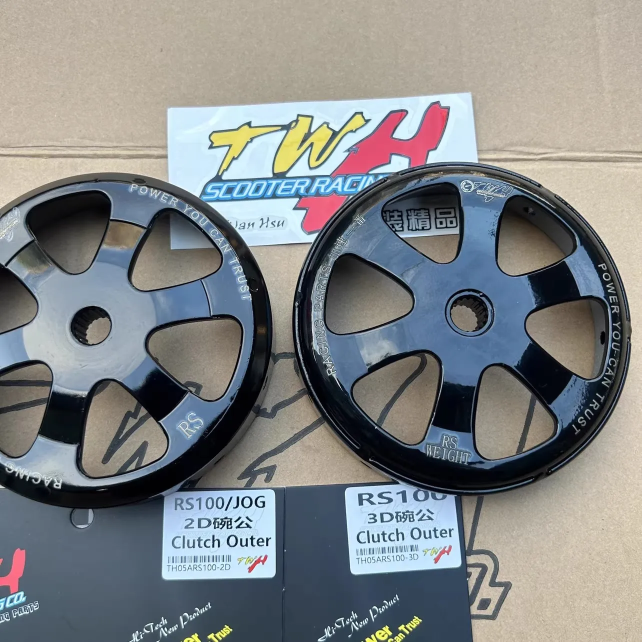 TWH two-stroke Kick scooter rear clutch assembly with racing performance clutch JOG50 JOG90 1E40QMB BWS100 MIO100 RSZ100