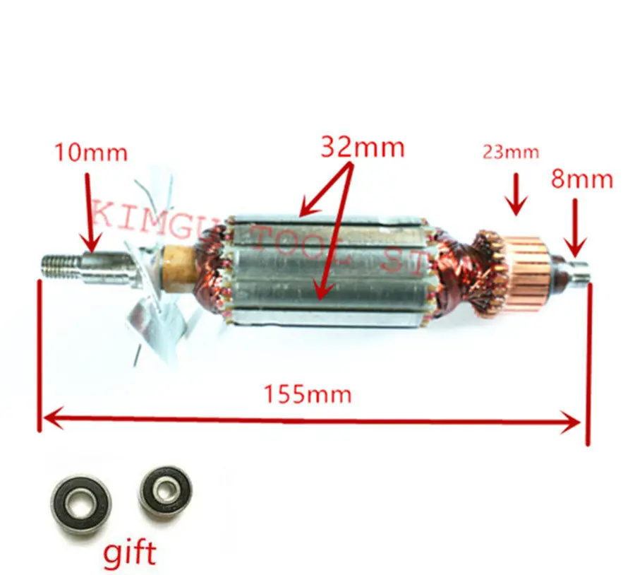 

Armature Rotor Motor AC220-240V Replacement For HITACHI F20 FU-20 P20SB 958697E P20SBK Armature Engine Portable Planer