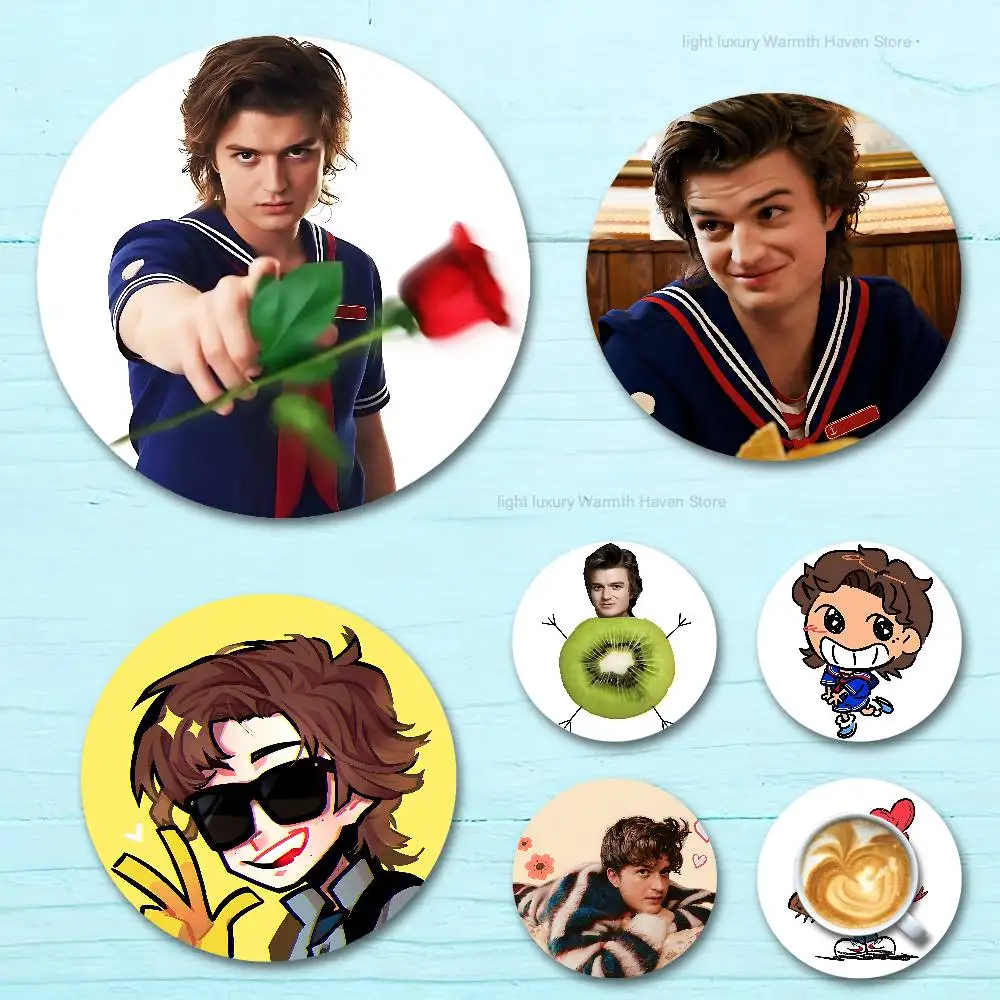 

Funny J-Joe K-Keery Round Anime Wooden Coasters DIY Decorations Birthday Valentine Gifts
