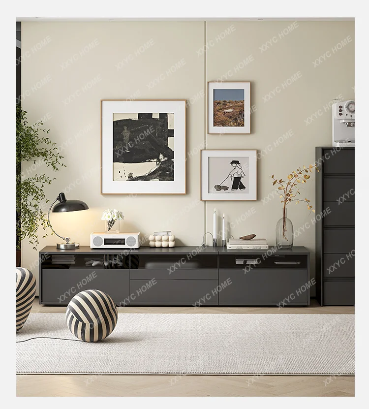 AAminimalist laser TV cabinet living room multi-functional low cabinet