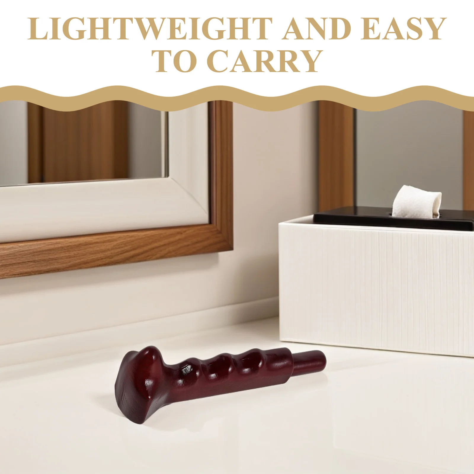 عصا تدليك الرقبة الخشبية المحمولة باليد، أداة علاج الجسم من خشب الخوخ لتخفيف عضلات الكتف، نقطة الزناد لنقطة الوخز