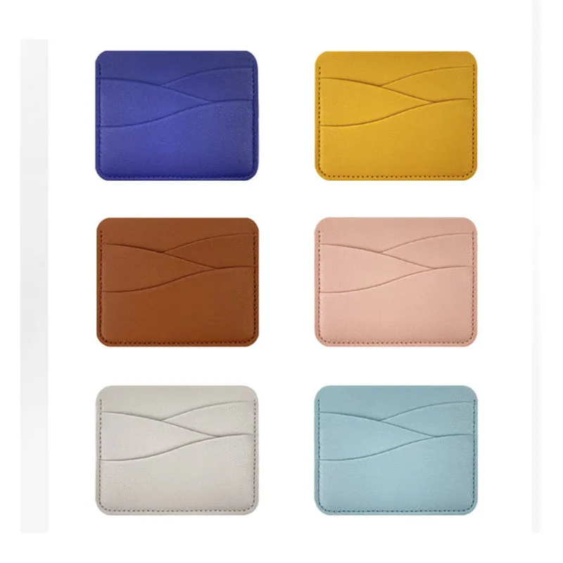 PU Leather Women Female Solid Colour ID Credit Card Case Wallet Slim Multi-Slot Holder for Bank Credit Cards Holder Purse