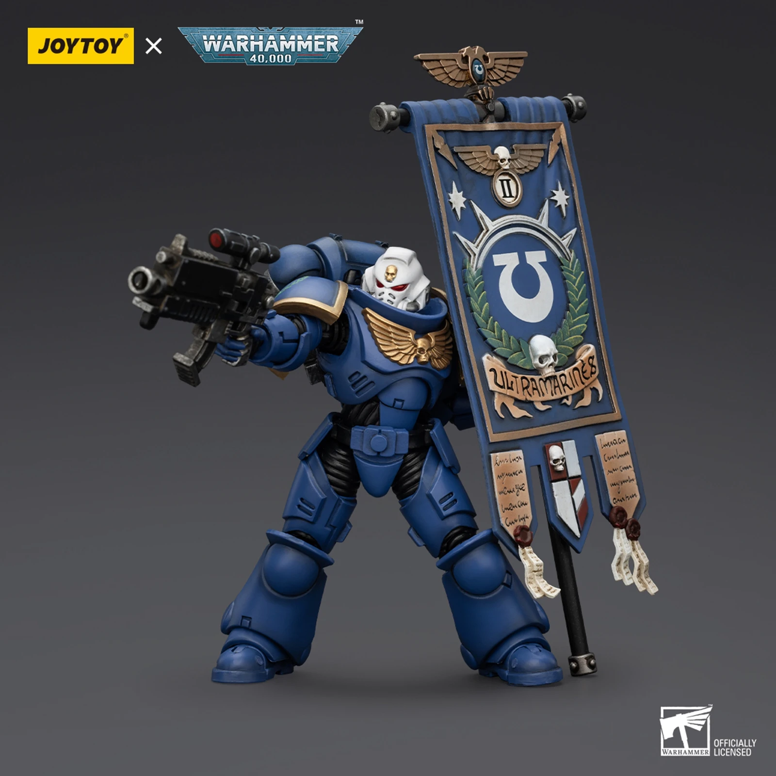 JOYTOY Warhammer 40000 1/18 Ультрамарины Герои Главы 12,1 см Фигурки Коллекционные модели Детские игрушки в подарок JT2498