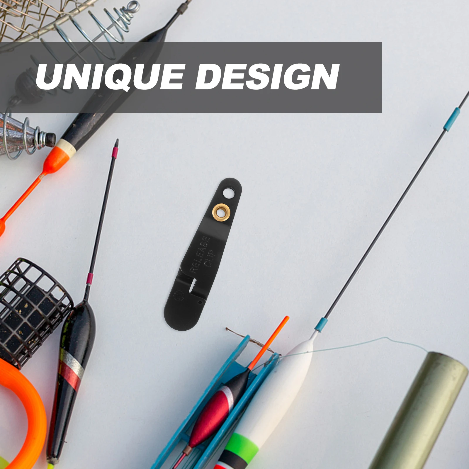 

2Pcs Heavy Tension Release Clamp Padded Design Keychain Fishing Tools Line Clips Planer Board Clips Heavy Tension Clip