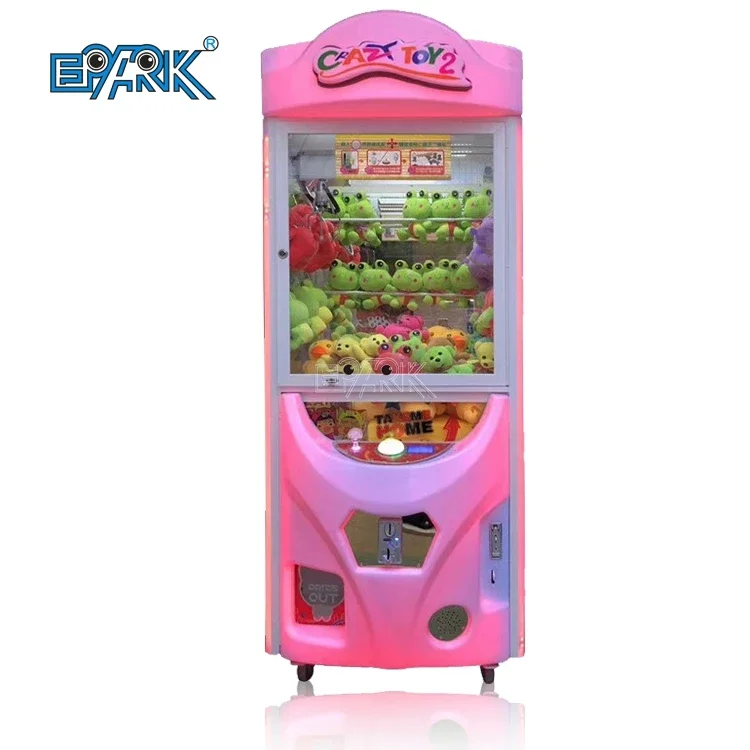 Coin Operated Toy Vending Machine Crazy Toy 2 Claw Crane Game Arcade Game Machine