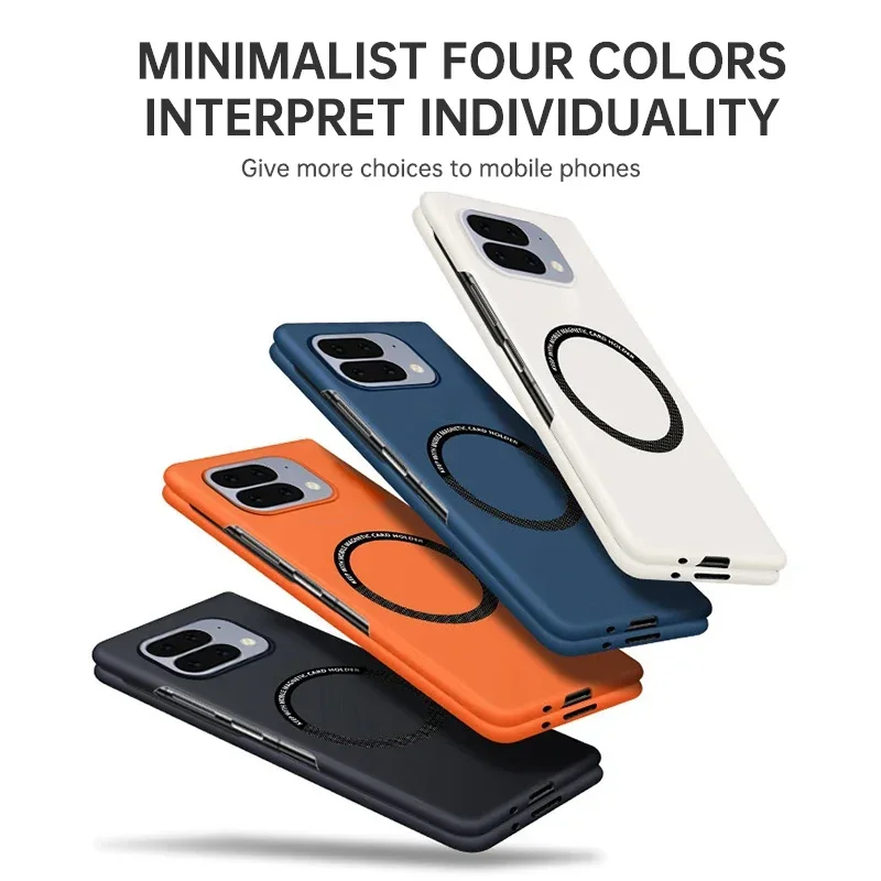 حافظة بلاستيكية مغناطيسية فاخرة غير لامعة بدون إطار لهاتف جوجل بيكسل 10 9 برو غطاء خلفي صلب رفيع للغاية بدون حدود