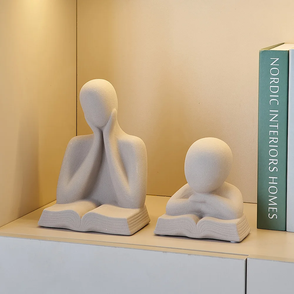

nordic home decor figurines for interior statue christmas decoration Figurine family figure office desk accessories room decor