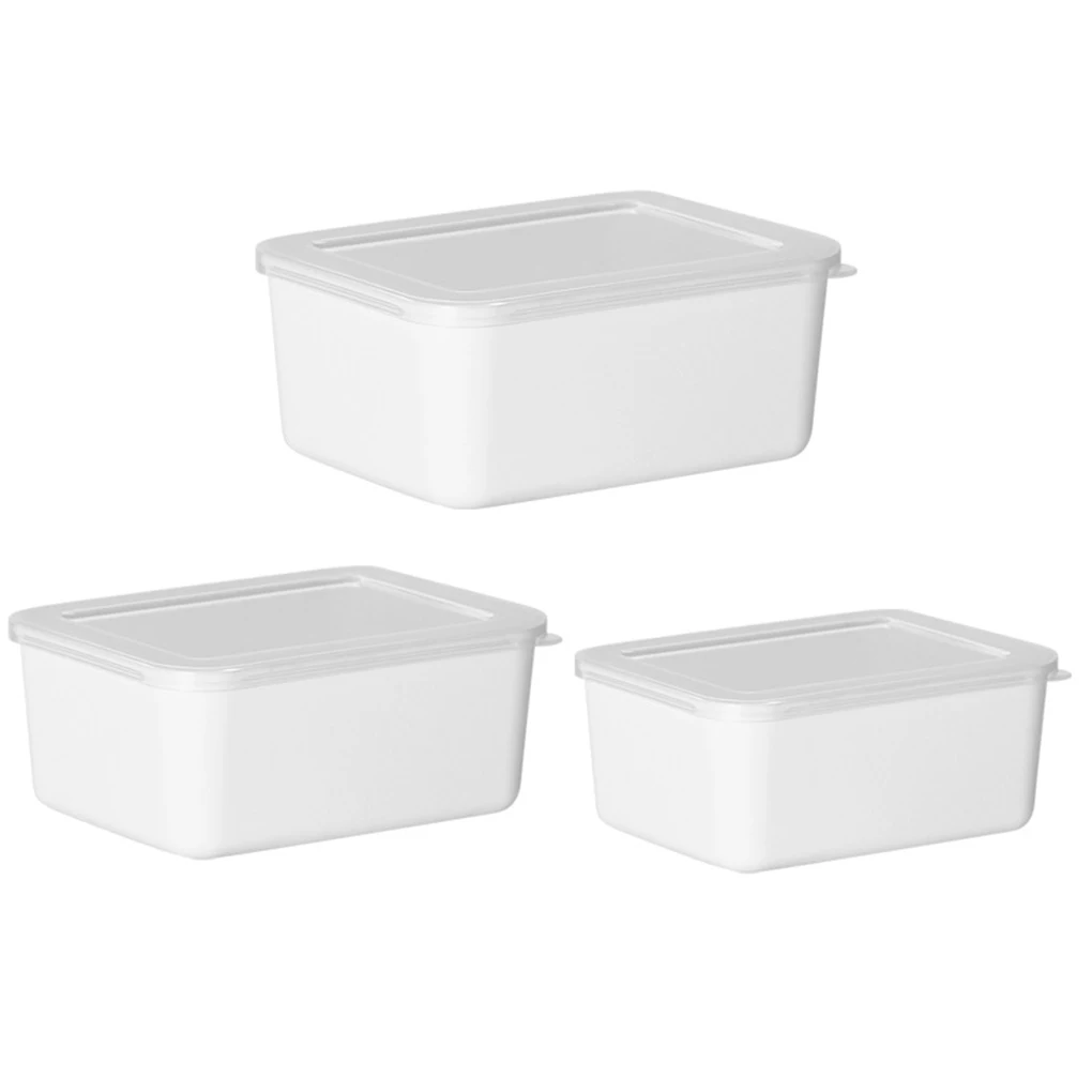 2/3/5 Air-tight Food Storage Containers With Odorless - Maintain Freshness Of Ingredients Stacking