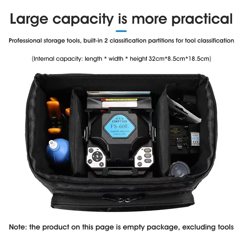 Optical Fiber Fusion Splicer Bag Fusion Machine Hot Melt Machine Portable Bag Backpack Cross-package Optical Fiber Tool Bag 34.3