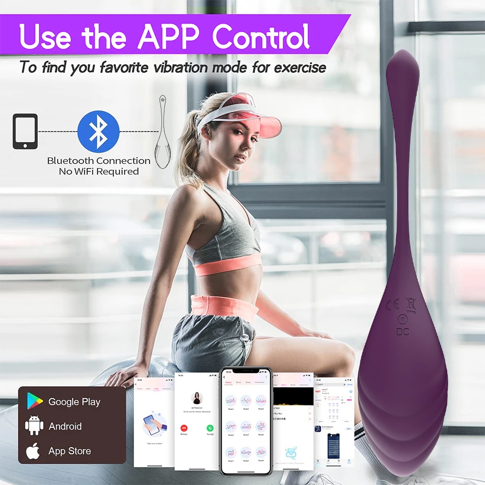 9 Speeds App Control Bluetooth Vibrator Vagina Ball Vibrating Egg Clitoris Stimulation Female Masturbation Sex Toys for Women