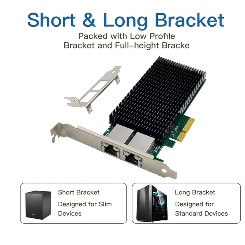 ST7319 X540-T2 Pcie 10G Server Network Card Pcie X4 5.0GT/S Duals Port RJ45 10G Network Card