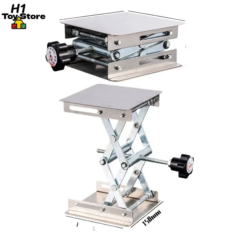 Portable Scissor Lift for RC Crawlers Mini Adjustable Service Stand for 1/10 1/12 Scale Cars Repair & Maintenance Tool